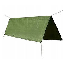 Брезент тент туристичний  універсальний  Mil-tec 2 X 3 м зелений 14240001.solve