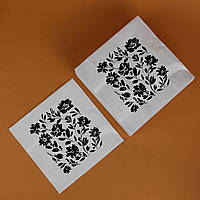 Бумажные Салфетки сервировочные с рисунком праздничные 40*40 см 10 шт