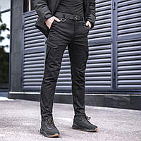 Зимние тактические брюки чёрные Pobedov trousers Tactical ЗИМА XL