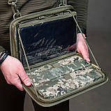 Тактичний чохол для планшета 10 дюймів PILOT MAX-2 піксель ЗСУ під планшет із тканини MSV, фото 2
