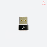 Переходник из Type-C (гнездо) в USB 3.0 (штекер) 6A - черный