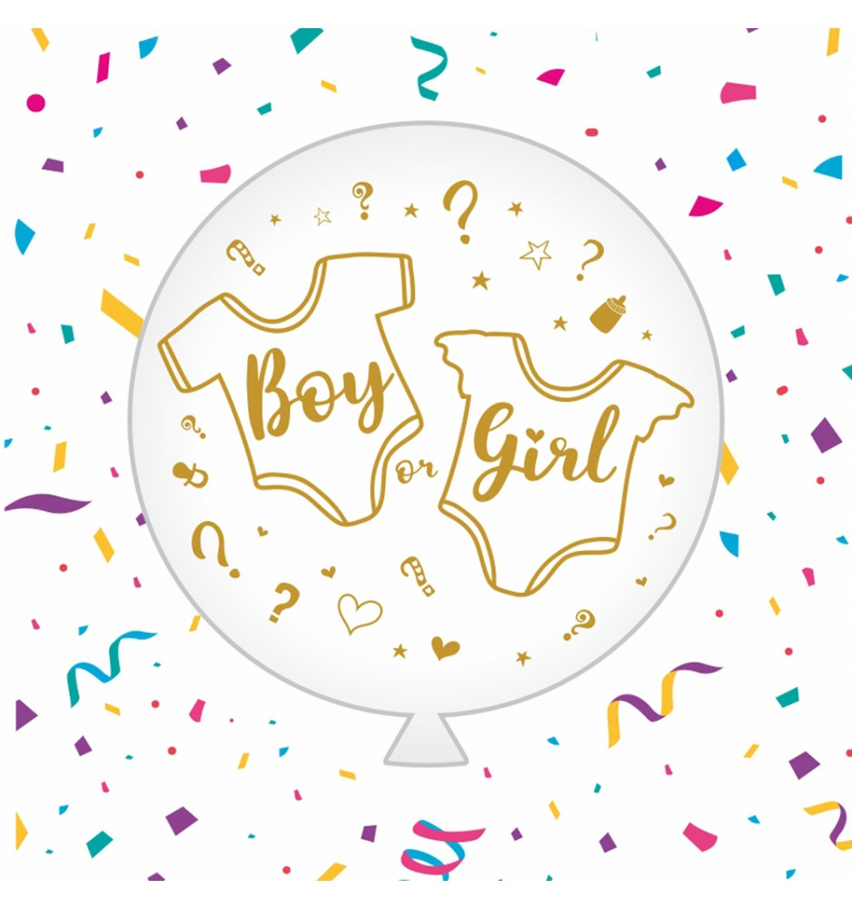 Повітряна куля даблстаф "Boy or Girl" з цв. 30" (80 см) в упаковці ТМ Sharoff