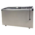 Морозильна камера 300 л 4 кошика, з випуклим склом STORМ   -18…-25°С, морозильний ларь торговий, фото 4