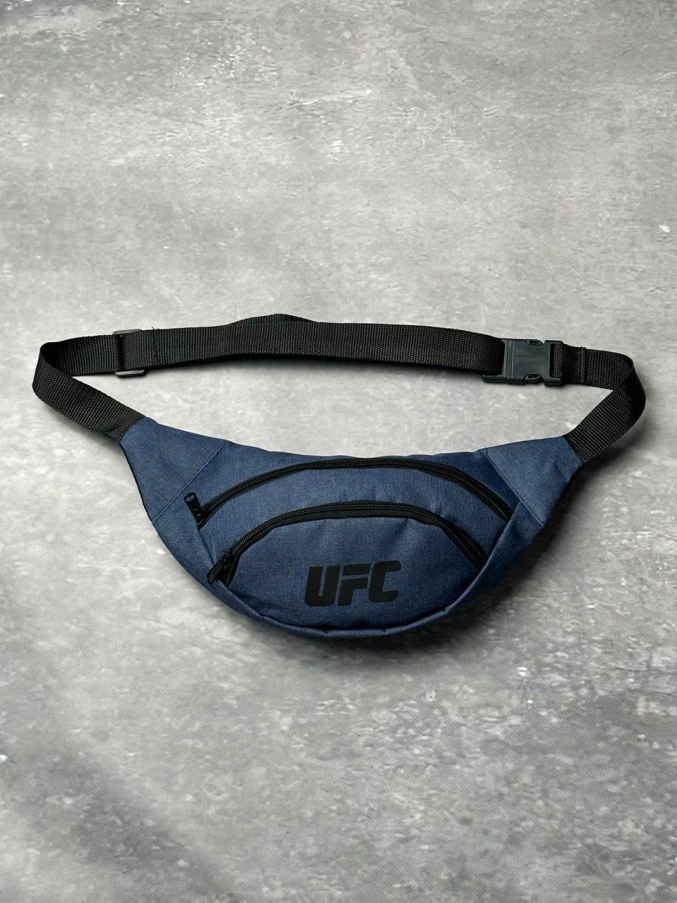 Бананка поясна Ufc чоловіча жіноча синя сумка через плече сумка на пояс спортивна Юфс