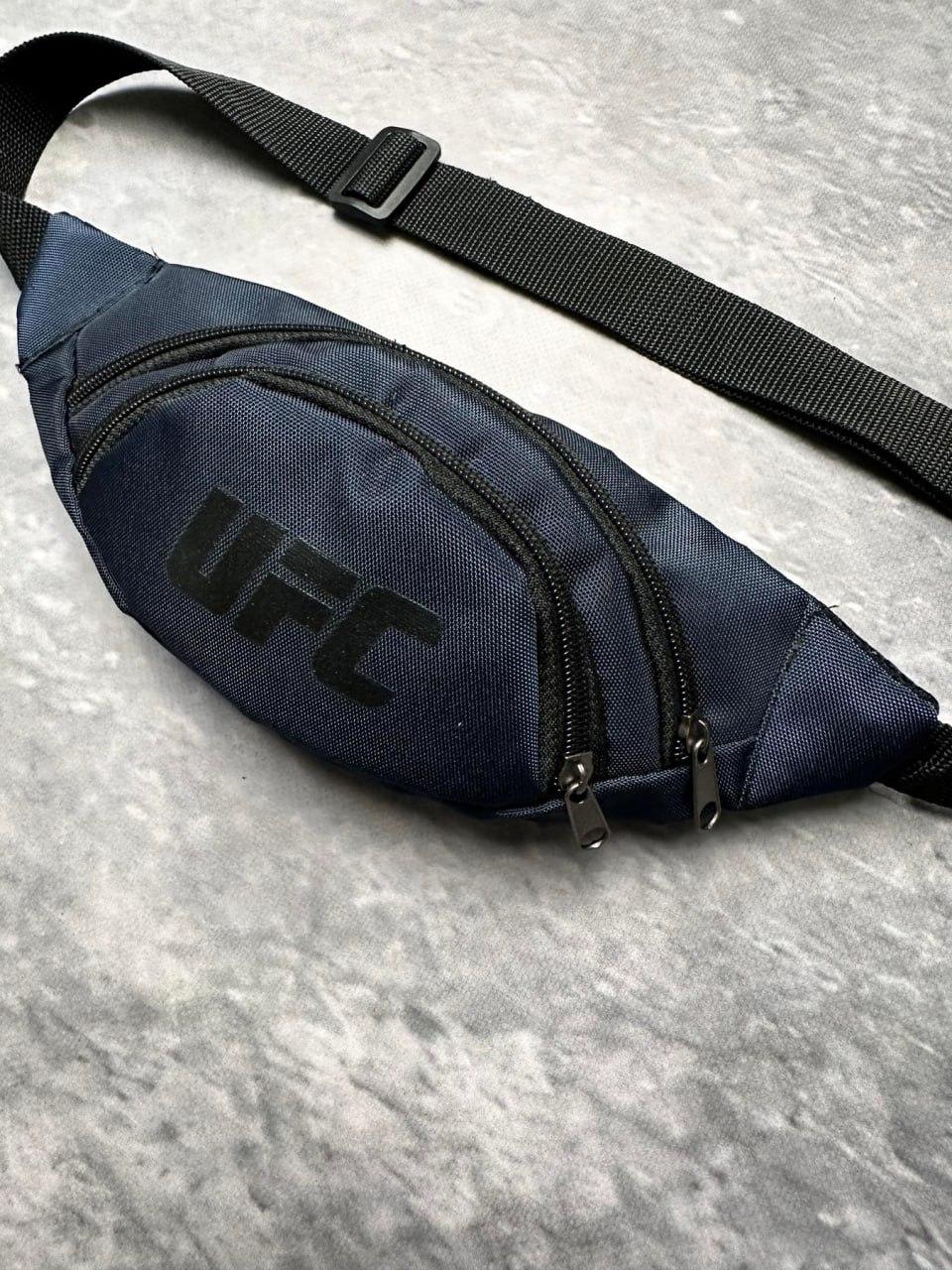 Бананка поясна Ufc чоловіча жіноча темно-синя сумка через плече сумка на пояс спортивна Юфс
