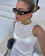 Очки солнцезащитные Louis Vuitton от солнца женские стильные LV трендовые модные черные крутые