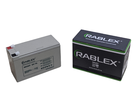 Акумулятор свинцево-кислотний Rablex 12V-7Ah, Акумулятор побутовий RB1207, фото 1