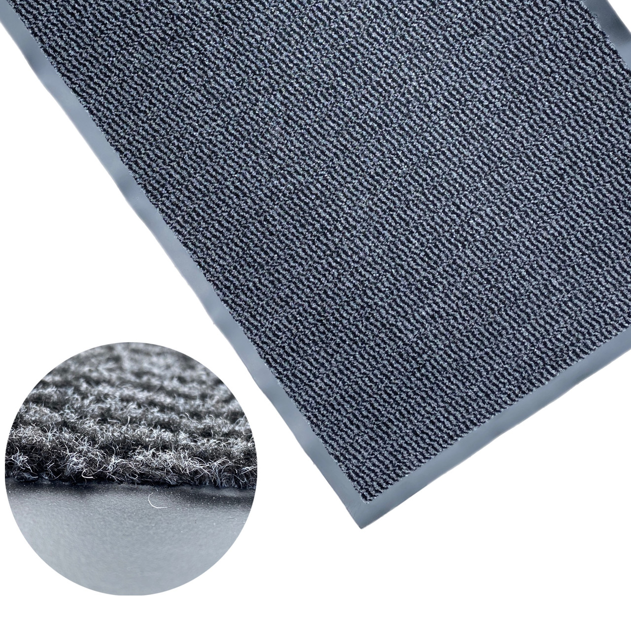 120х240 см Floorcoverings bv Leyla 51 (антрацит колір) брудозахисний килим для офісу, магазину та дому.