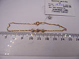 Золотий браслет із підвісками, розмір 18,1 см, фото 2