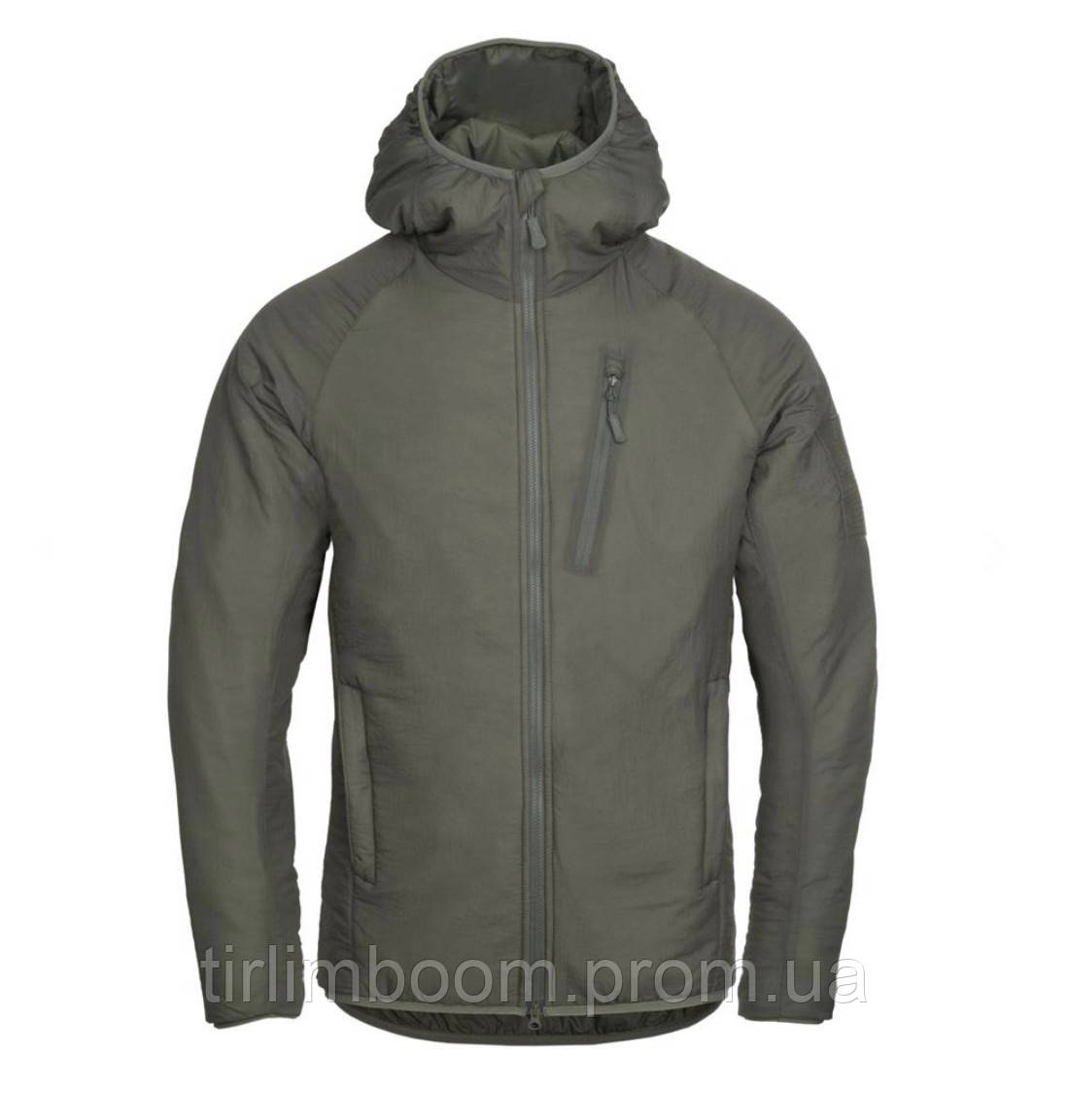 Куртка Helikon-tex Wolfhound Hoodie Climashield® Apex Alpha green олива S