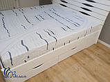 Ліжко Марія Люкс 160 х 200 см + 4 ящики (біла), фото 3