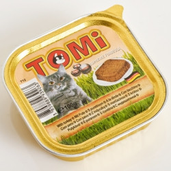 Консерви для кішок, паштет TOMi КРЕВІТКИ (shrimps), 100 г.