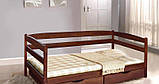 Ліжко Єва з шухлядами 90 х 200 см (горіх темний), фото 2
