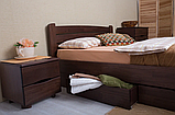 Ліжко Софія з ящиками 180-200 см (горіх темний), фото 2