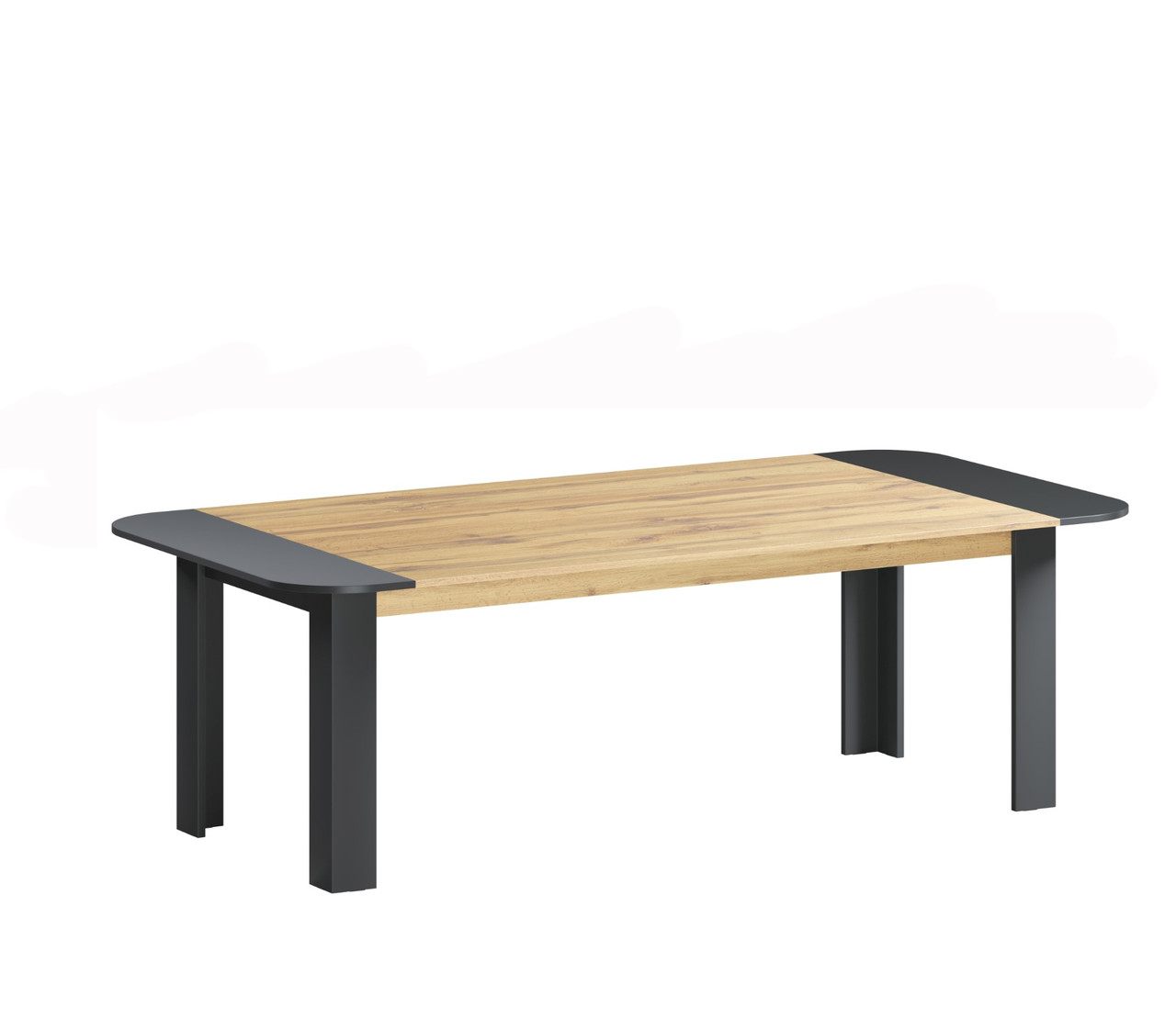 Стіл засідань Джуріан Антрацит/Дуб Вотан Міро-Марк, фото 1