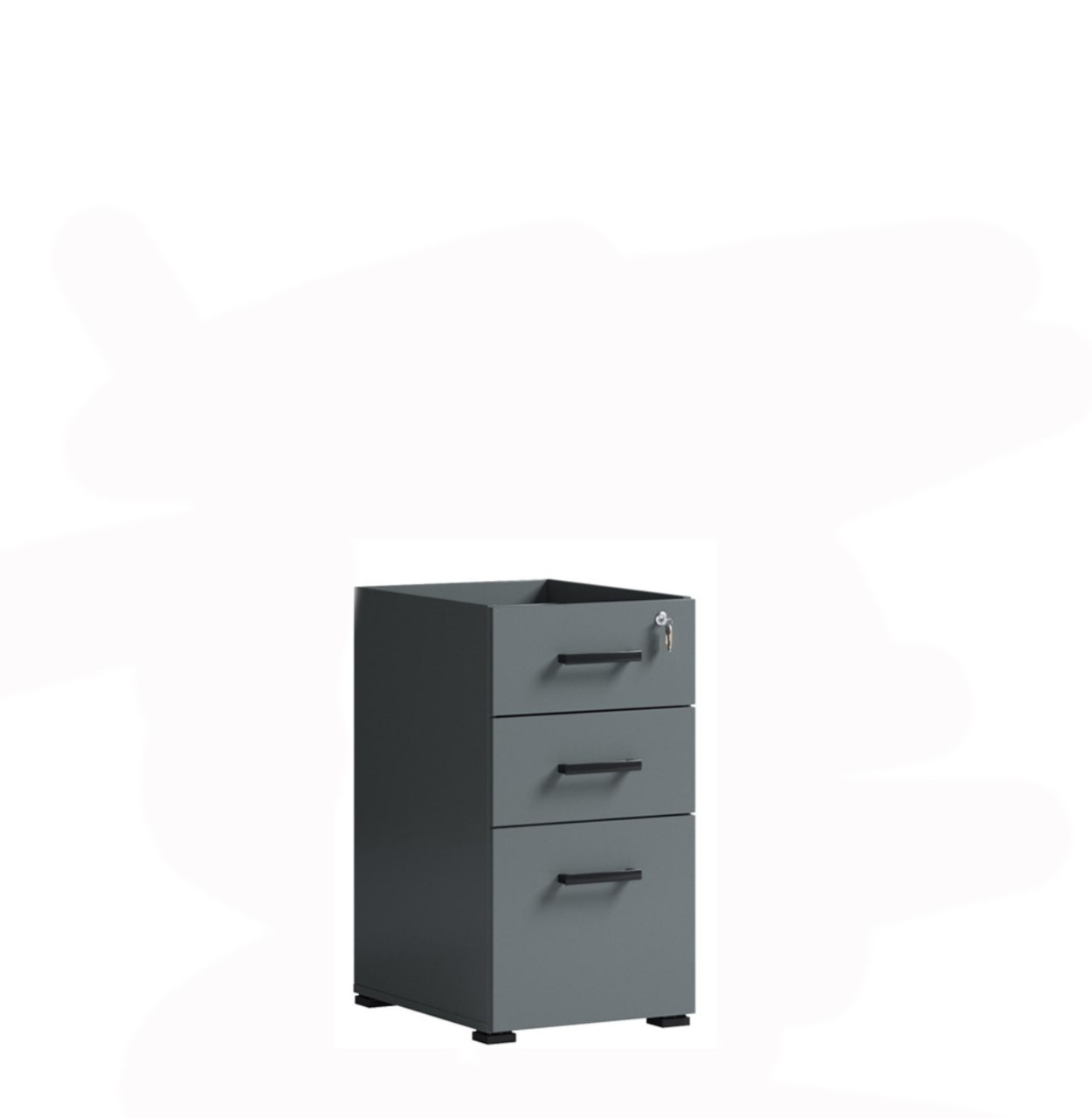 Тумба під стіл Менеджера Опція Джуріан Антрацит/Дуб Вотан Міро-Марк, фото 1