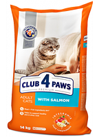 Клуб 4 Лапы для котов с лососем 14 кг