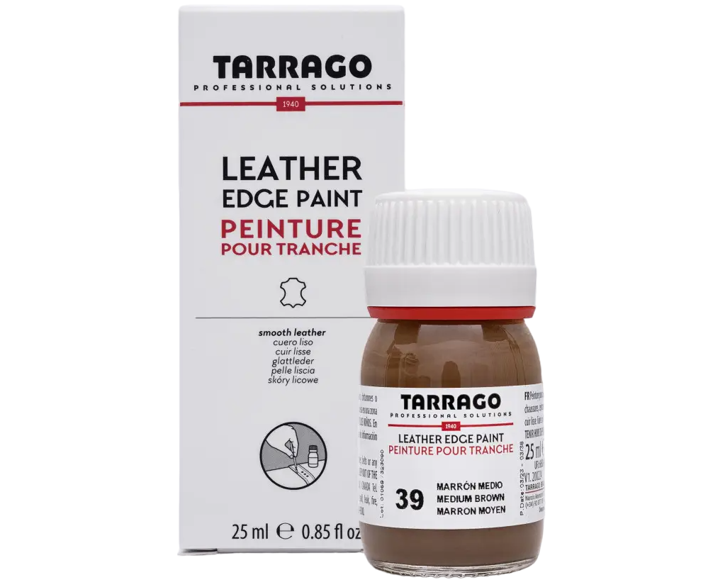 Фарба для урізів Tarrago Leather Egde Paint 25 мл колір Середньо-коричневий (39), фото 1