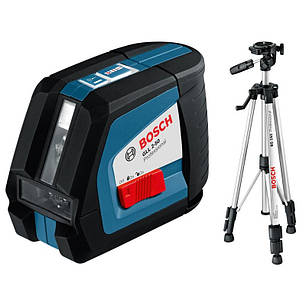 BOSCH GLL 2-50 + BS 150 Professional - Автоматичний лінійний лазерний нівелір (лазерний рівень), фото 2