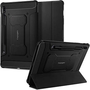 Чохол Spigen Rugged  Armor Pro Black для Galaxy Tab S7 | S8 ACS01607