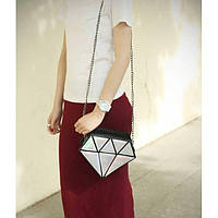 Жіноча сумка діамант, діамант, дорогоцінний камінь, лаванна сумочка