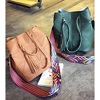 Сумка з трикутниками, сумка через плече +клатч