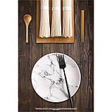 Керамічна тарілка Творчий мармур 20 см, фото 2