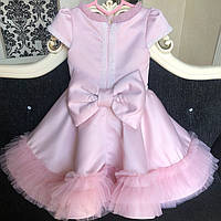 Нарядное платье для девочки. Розовое платье для девочки. Платье на годик. Платье от 9 месяцев до 6 лет. 9-12 місяців