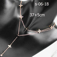 Ланцюжок на шию жіночий золотистий позолото Xuping медзолото S-06-18