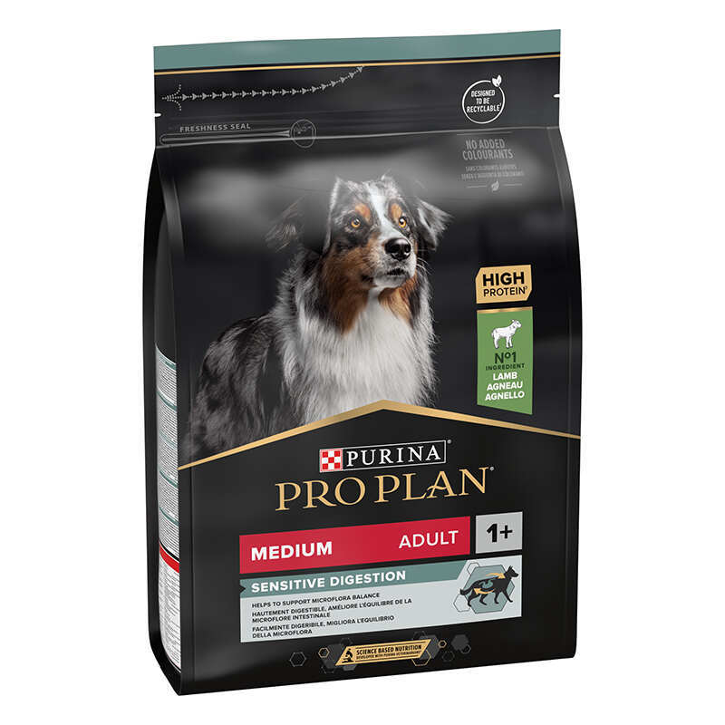 Сухий корм для дорослих собак середніх порід Purina Pro Plan (Пуріна Про План) Medium Sensitive Digestion Adult з ягням (3 кг.)