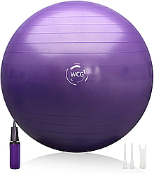М'яч для фітнесу Фіолетовий + насос 55 см