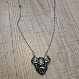 Чоловічий жіночий кулон 3D-бік буйвол прикрашання біжутерія, фото 4