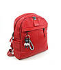 Жіночий рюкзак із водовідштовхувального нейлону 31х26х14 см Червоний, фото 5