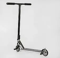 Анодований трюковий самокат срібний Кракен Best Scooter HIC, Пеги, алюмінієвий диск і дека, фото 3