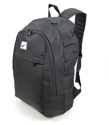 Тканинний великий рюкзак Nike з міцного матеріалу 45х32х18 см Чорний