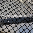 Сітка принт Флок трикутник 2 см з люрексом Чорний, фото 2