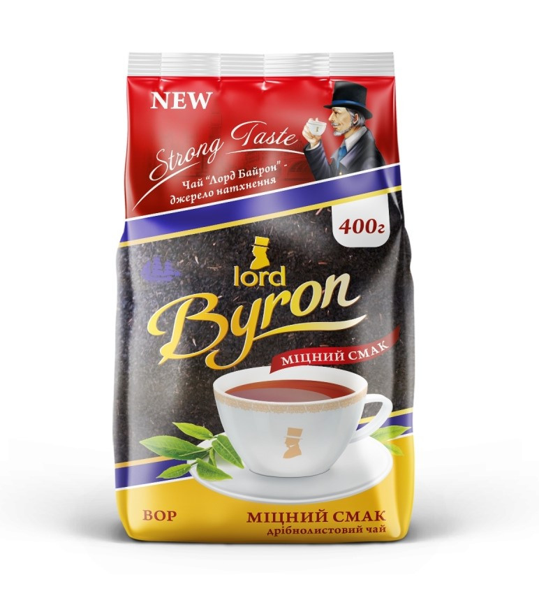 Індійський чорний чай Lord Byron BOP Міцний 400 грамів у м'якому пакованні