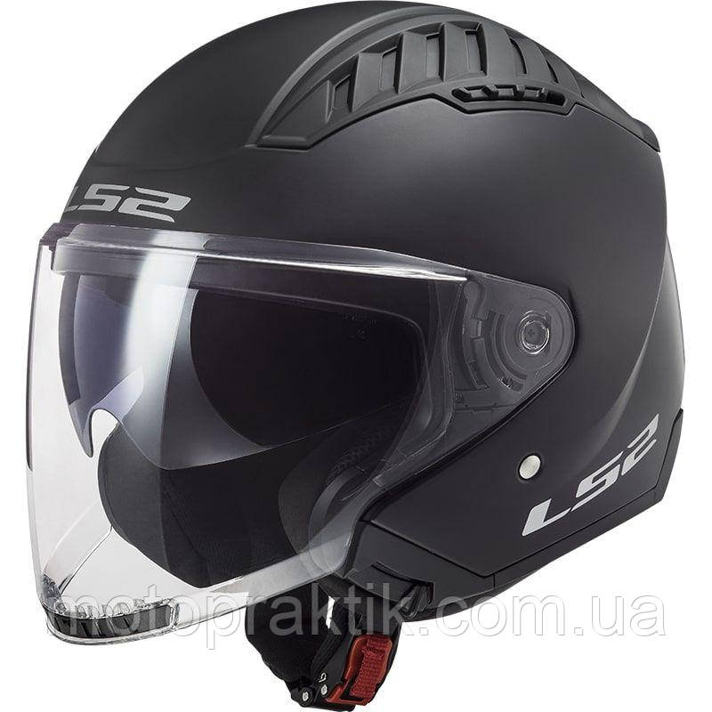 LS2 OF600 Copter Solid Matt Black, XS Мотошолом лицевик з окулярами