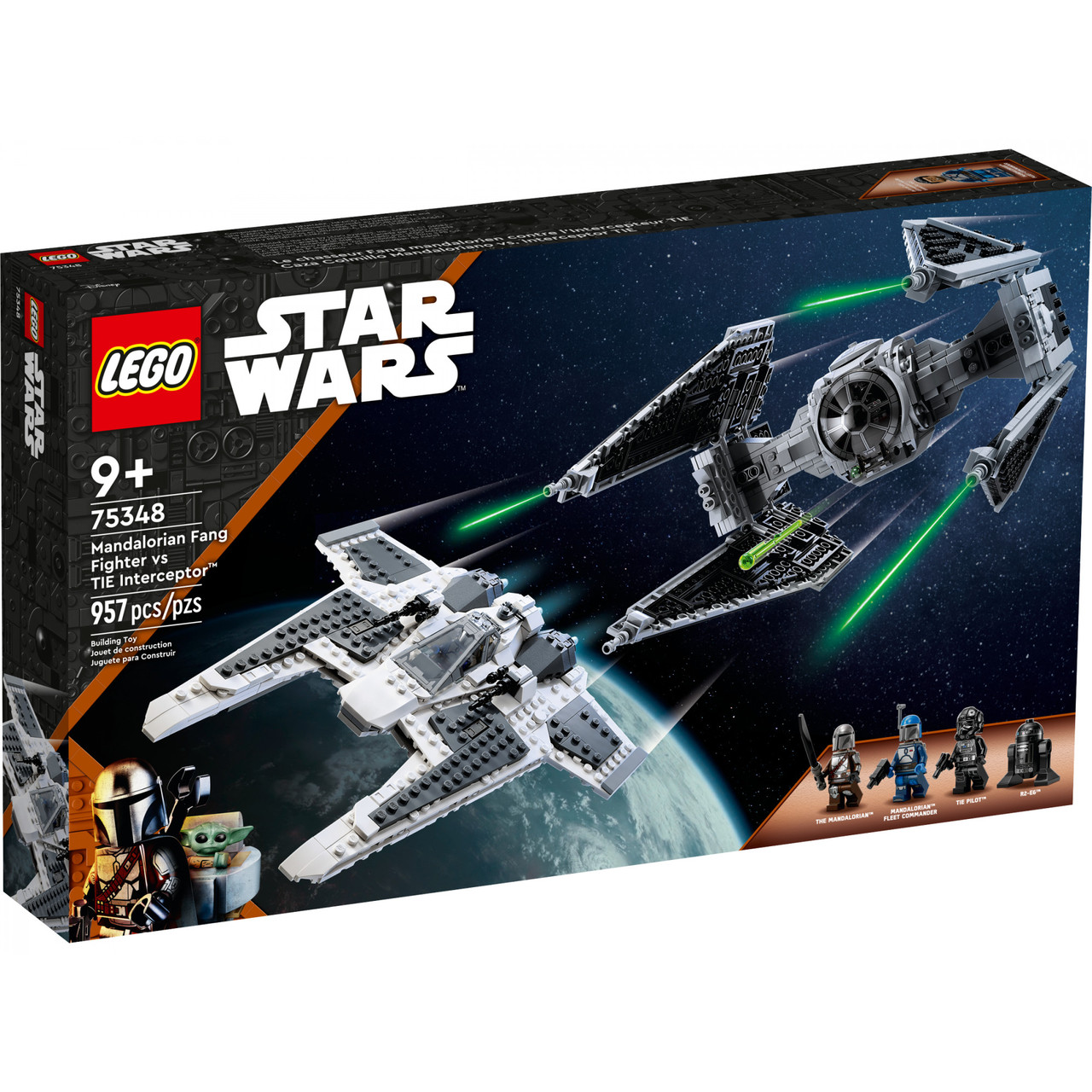 Конструктор  LEGO Star Wars Mandalorian Fang Fighter VS Tie Interceptor revealed (75348), фото 1