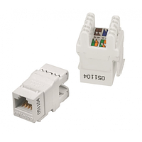 Модуль узкий Keystone Jack RJ-45 кат.5E UTP, 20,0мм, Q100