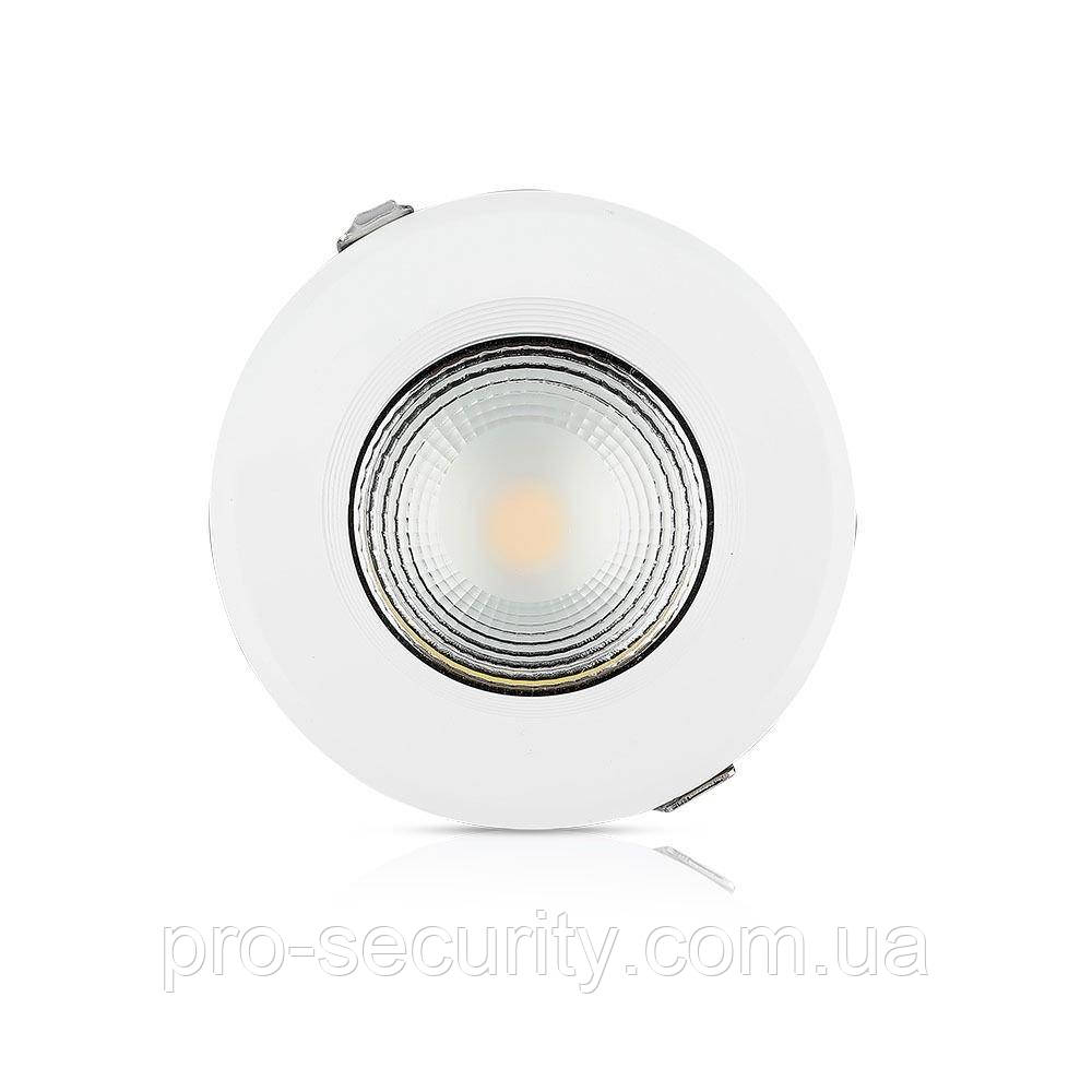 Світильник вбудований LED V-TAC, 10 W, SKU-1272, 230 V, 1200 Lm, 6.4K, круглий