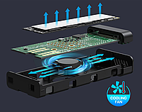 Зовнішня кишеня для M2 SSD NVMe (PCIe) / NGFF (Sata) USB 3.1 Gen 2 Type-C Shuole M8 з охолодженням, фото 3
