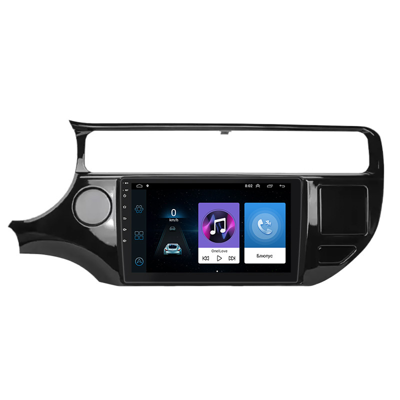 Штатна магнітола Lesko для Kia Rio III Рестайлінг 2015-2017 екран 9" 1/16Gb/ Wi-Fi Base GPS Android