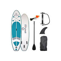 Надувна SUP дошка з веслом та аксесуарами Spartan SUP 10 White-Turquoise Blue