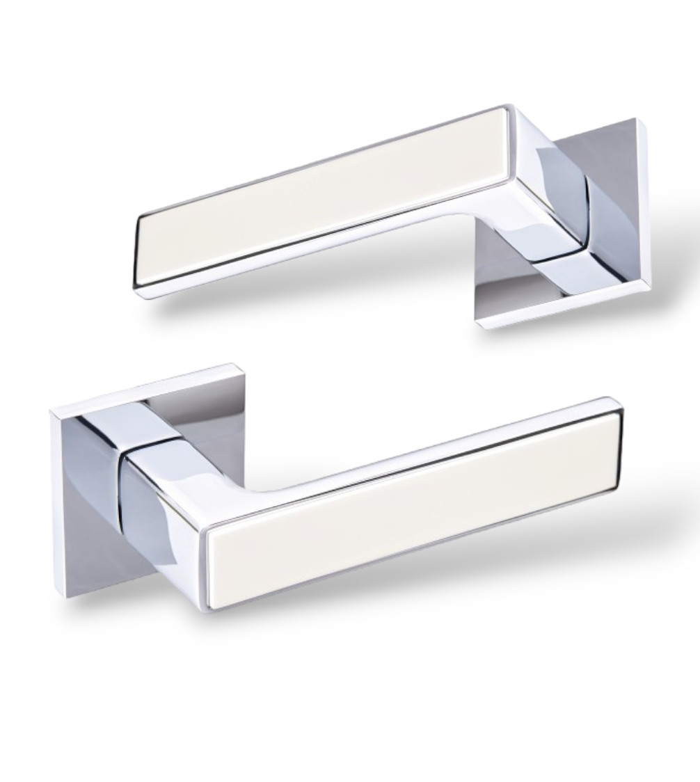 Ручки для дверей Гаврош/ Gavroche NIKEL Z25 CP/Beige хром/бежевий, фото 1