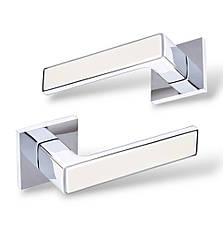 Ручки для дверей Гаврош/ Gavroche NIKEL Z25 CP/Beige хром/бежевий