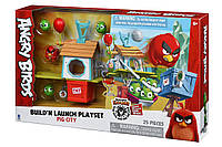 Игровая фигурка Jazwares Angry Birds ANB Medium Playset (Pig City Build 'n Launch Playset)