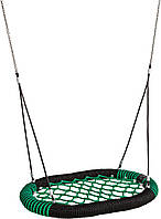 Гойдалка Гніздо Oval Pro 100 см * 87 см (4 кольори) Чорний із зеленим