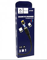 USB Кабель Denmen D18E магнитный MAGNET 3IN1