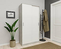 Шафа-купе Слайд 1 Бетон/Білий